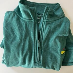 Masters Tech Green Performance Jacket 1/4 Zip with Embroidered Logo